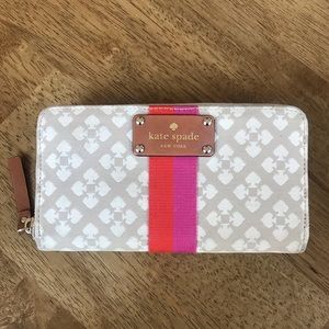 Gorgeous Kate Spade large wallet with Spade detail